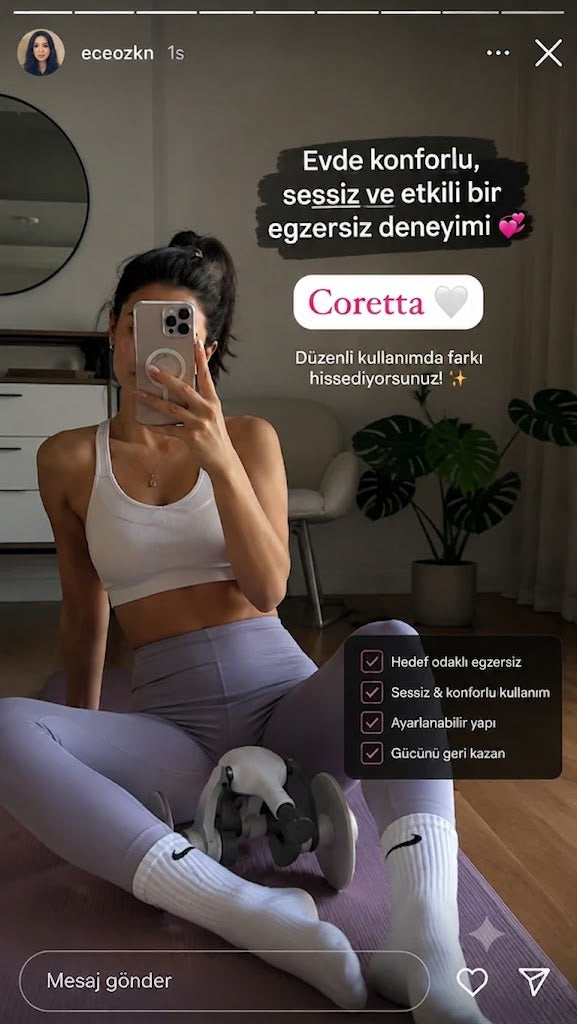 Coretta | Pelvik Kas Egzersiz Aleti – Kontrollü ve Gizli Egzersiz Rutini™