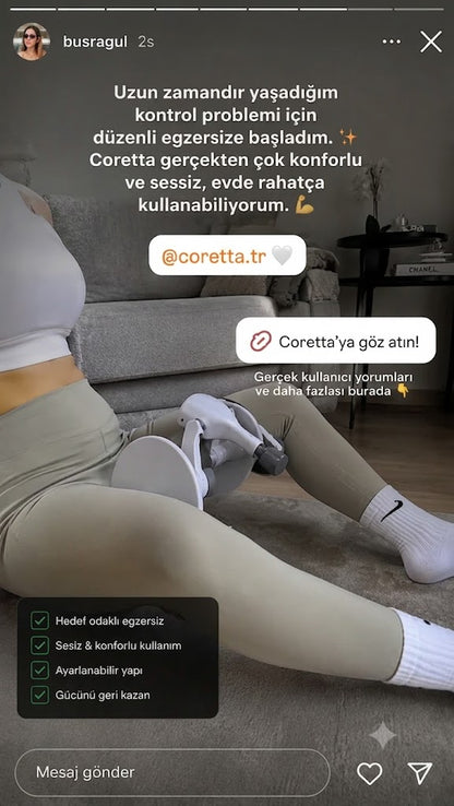 Coretta | Pelvik Kas Egzersiz Aleti – Kontrollü ve Gizli Egzersiz Rutini™