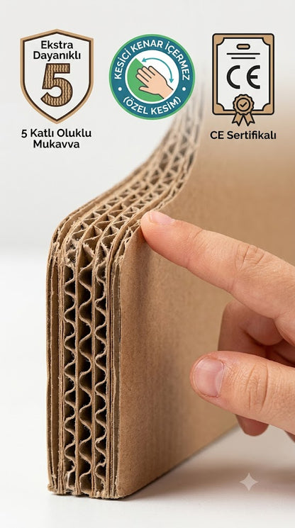 Coretta - Boyanabilir Karton Oyun Evi - Eğitici ve Geliştirici Dev Boy Maket Ev